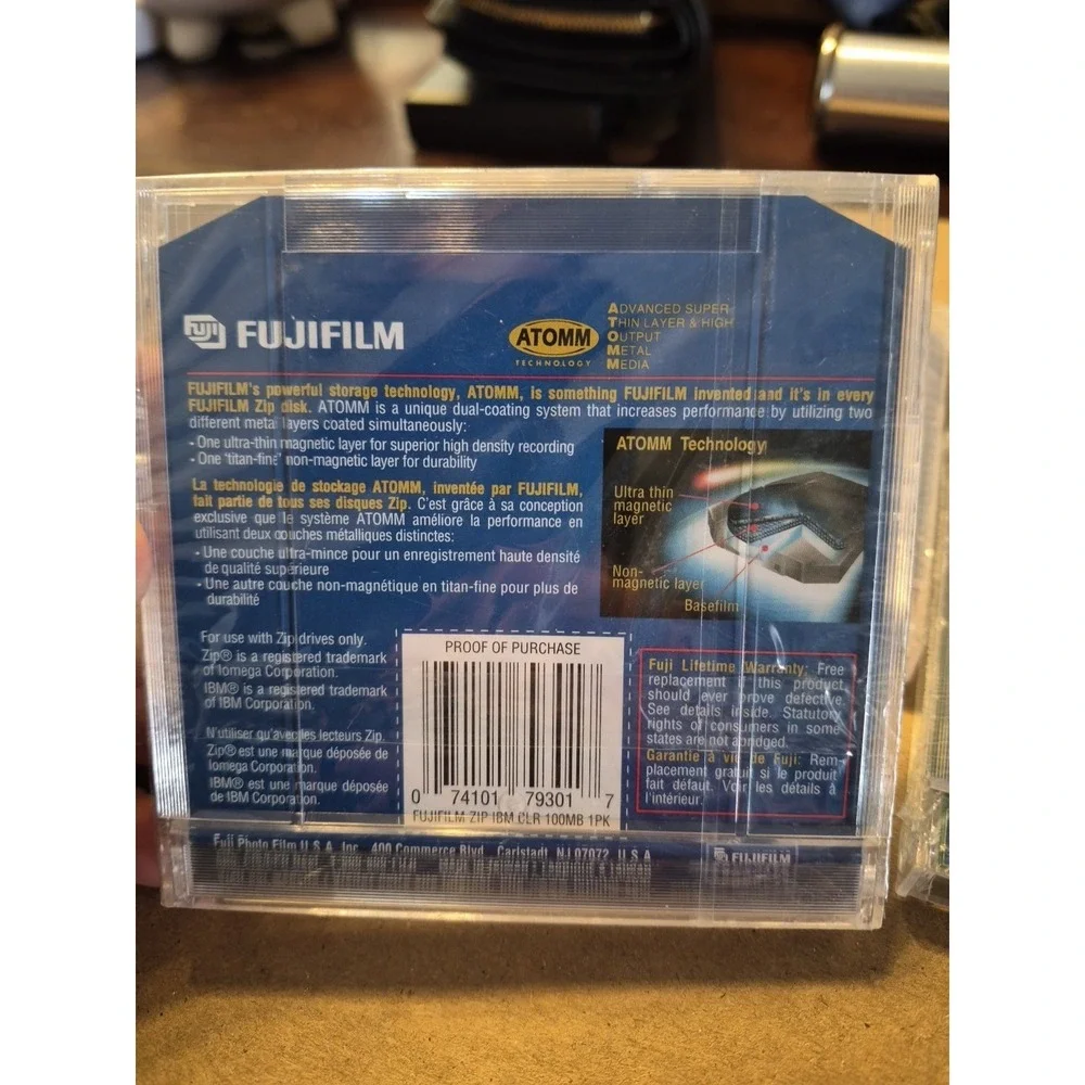 Fujifilm‎ Zip Lot of 3 100mb Disk IBM Formatted new sealed